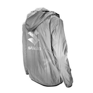 Reflective Windbreaker Jacket with Suzuki Logo - Image 3
